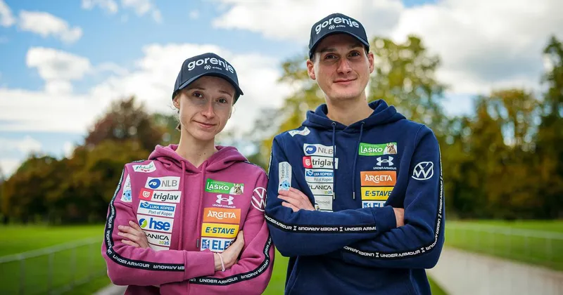 Nika in Domen Prevc v Lahtiju lovita potrditev velikih kristalnih globusov