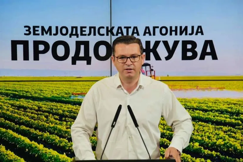 СДСМ поднесе интерпелација за министерот за земјоделство Цветан Трипуновски