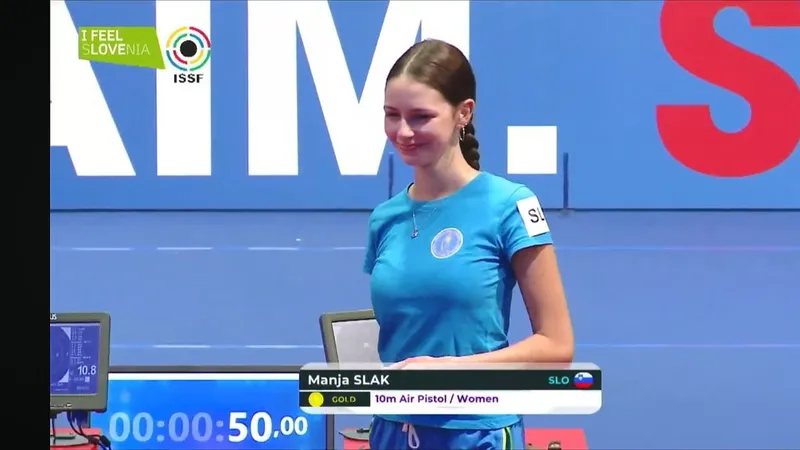 Manja Slak osvojila srebrno medaljo z zračno pištolo na EP v Erevanu
