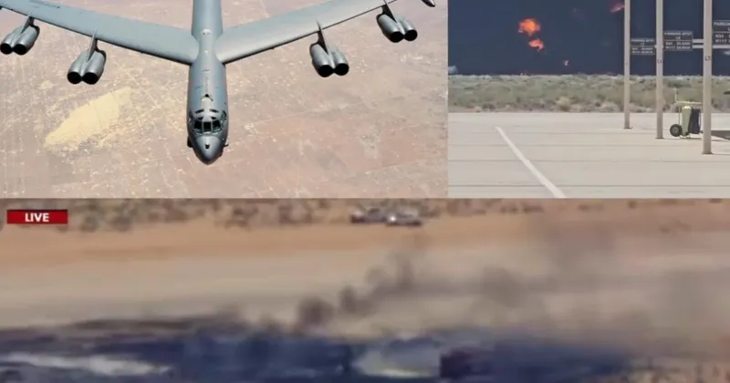 V strmoglavljenju bombnika B-52 v letalski bazi Edwards umrlo osem ljudi