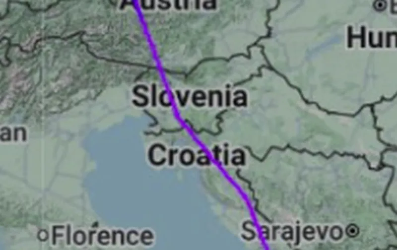 Letalo s signalom za ugrabitev preletelo Slovenijo brez lovskega spremstva