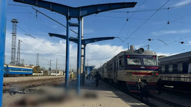 Ruski dron zadel postajo v Dnipru, EU poziva k pritisku na Moskvo