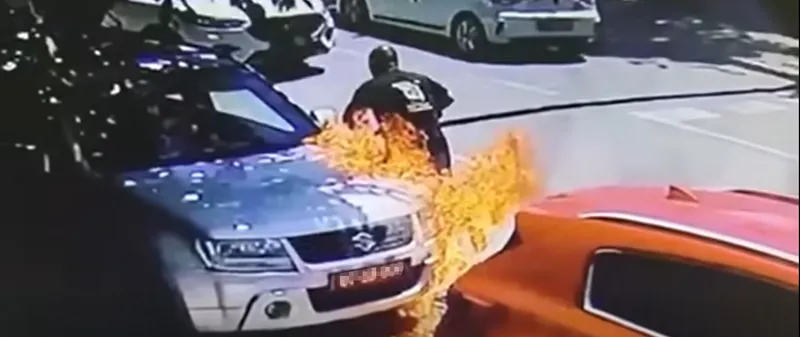 Уапсен скопјанец за палење две возила на Бугарската амбасада во Скопје