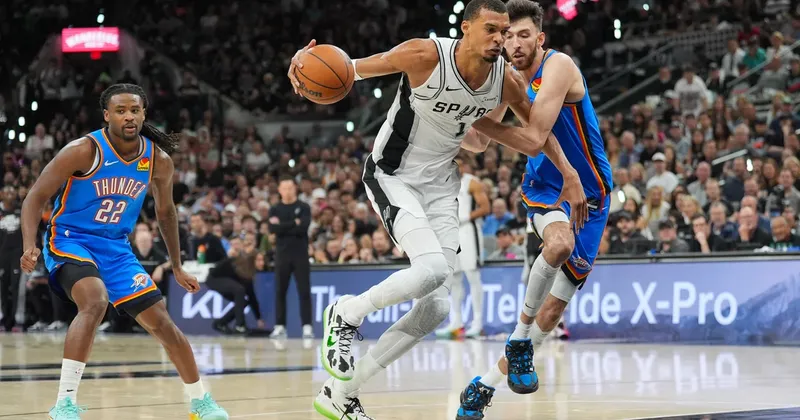 San Antonio Spurs z Wembanyamo premagali Oklahoma City in izenačili serijo