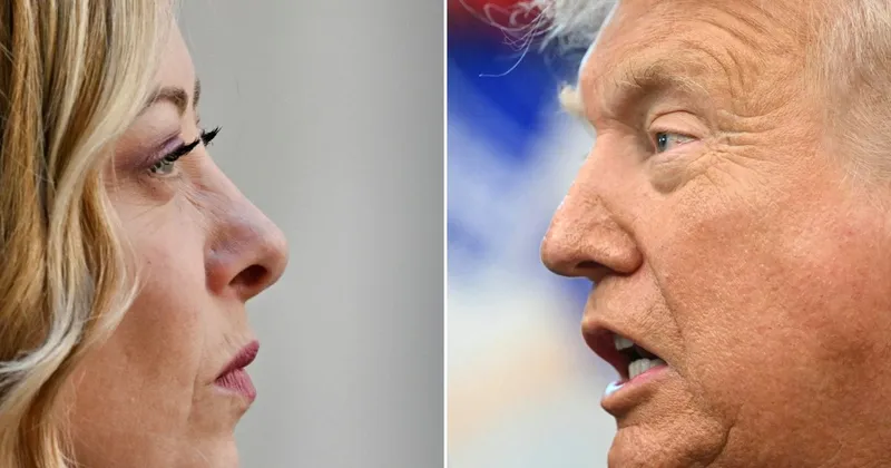 Donald Trump kritizira Giorgio Meloni zaradi podpore papežu in Iranu