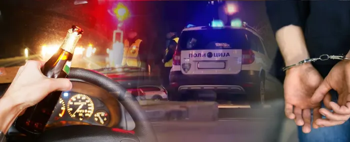 Полицијата во Неготино приведе двајца возачи со висока концентрација на алкохол