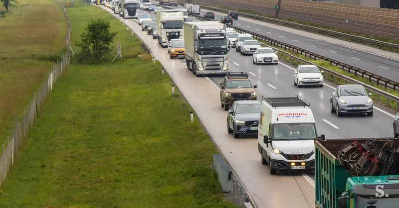 Zastoji na slovenskih cestah prvi septembrski konec tedna