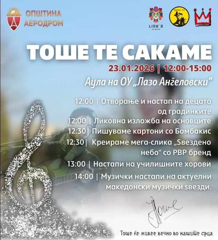 Македонија и Балканот одбележуваат 45 години од раѓањето на Тоше Проески