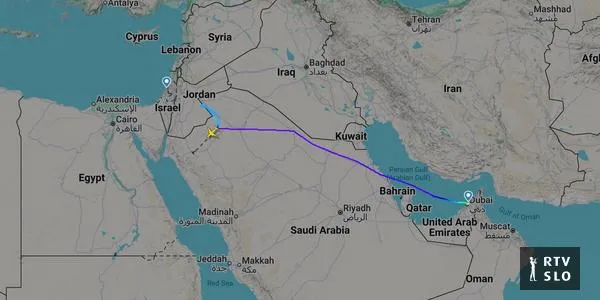 Pilot FlyDubai zabodel kolega in skušal strmoglaviti letalo v Izrael