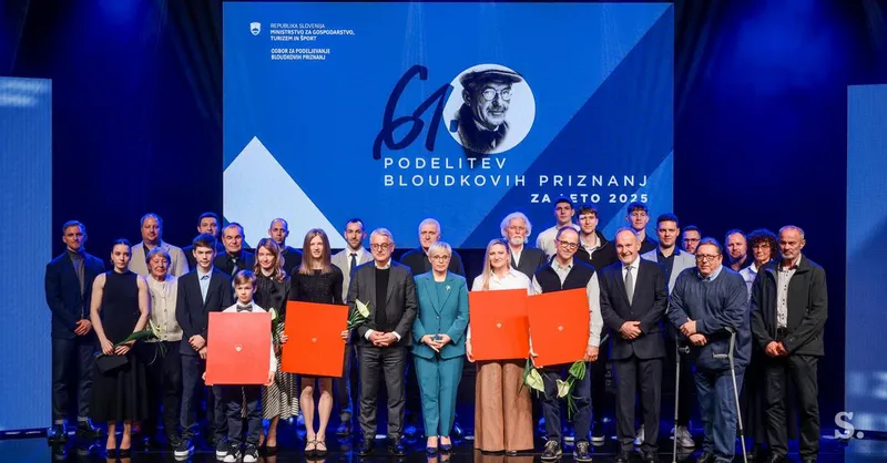 Podelitev Bloudkovih nagrad 2025: Šutej, Ponomarenko Janić, Česen in Tomazin