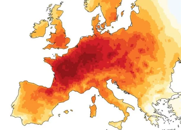Copernicus: julij 2026 drugi najtoplejši globalno, zahodna Evropa rekordna
