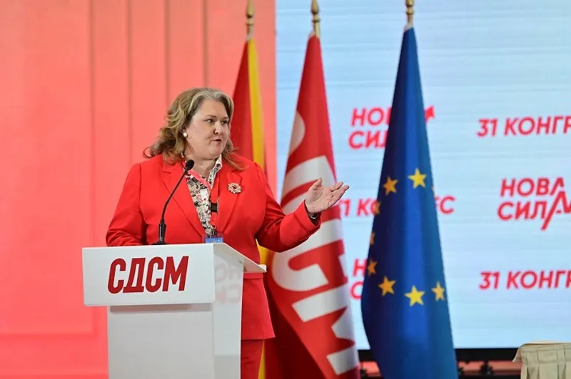 Петровска предложи реформи и ветинг на 31-от Конгрес на СДСМ во Скопје