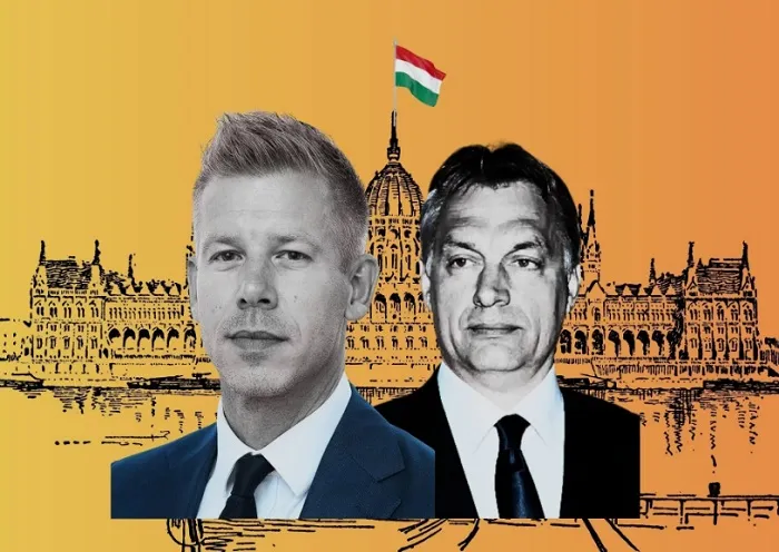 Viktor Orban in Peter Magyar na množičnih shodih pred madžarskimi volitvami