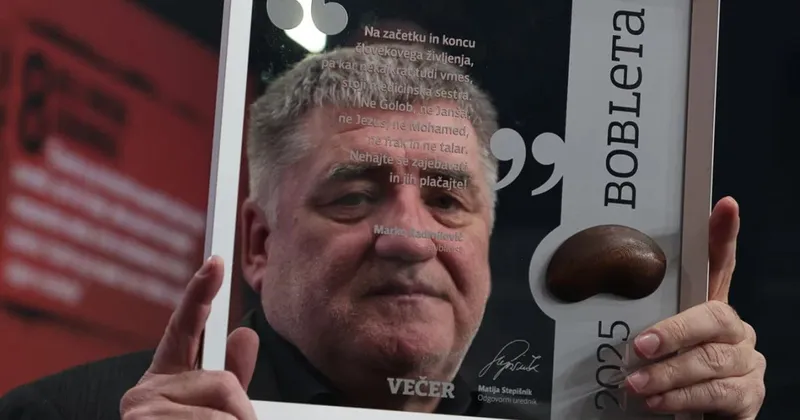 Marko Radmilovič prejel priznanje bob leta 2025 za izjavo o medicinskih sestrah