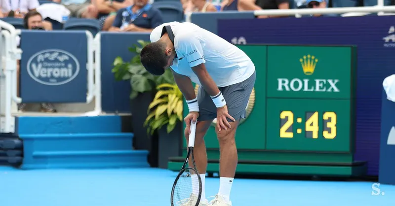 Novak Đoković izpadel v Cincinnatiju po porazu proti Thiagu Tiranteju