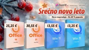 Keysoff objavlja novoletno razprodajo licenc Microsoft Office in Windows