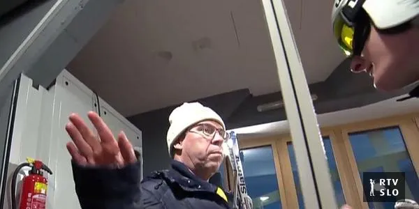 Diskvalifikacija Domna Prevca v Oberstdorfu zaradi pobeglih smuči