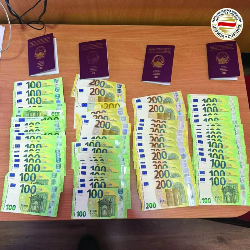 Македонската царина заплени злато, девизи и шверцувана стока на повеќе премини