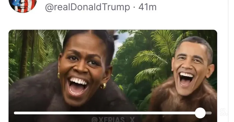 Donald Trump zavrača opravičilo za rasistično objavo o zakoncih Obama
