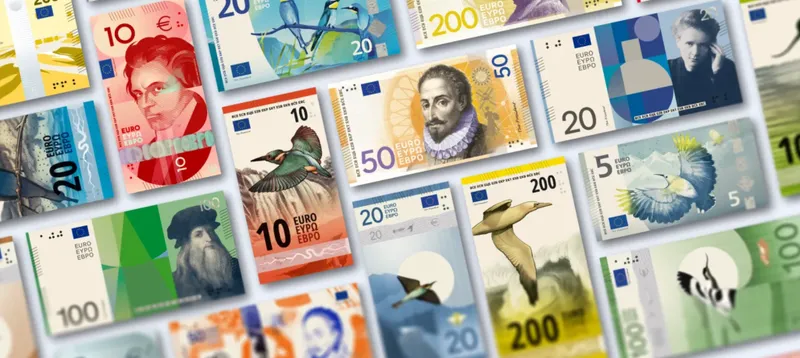 ECB predstavila ožji izbor desetih oblikovnih predlogov za nove evrske bankovce