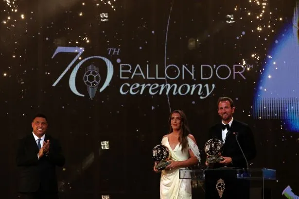 Harry Kane in Alexia Putellas prejela zlato žogo 2026 v Londonu
