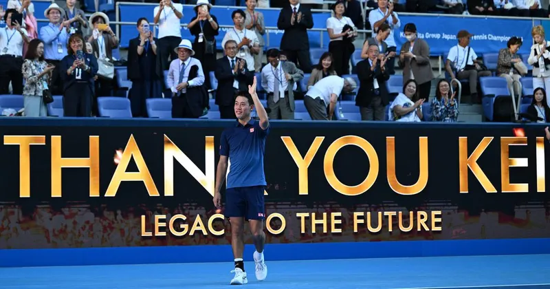 Kei Nishikori končal kariero s porazom v Tokiu proti Tiafoeju