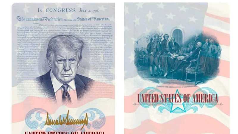 State Department izdaja potne liste s podobo in podpisom Donalda Trumpa