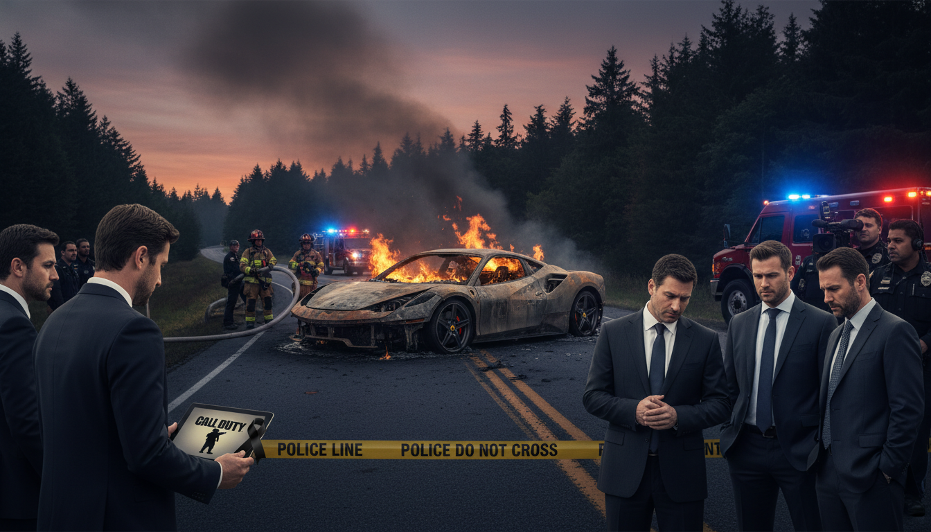 Tragična nesreča: ustvarjalec videoigre Call of Duty umrl v gorečem Ferrariju