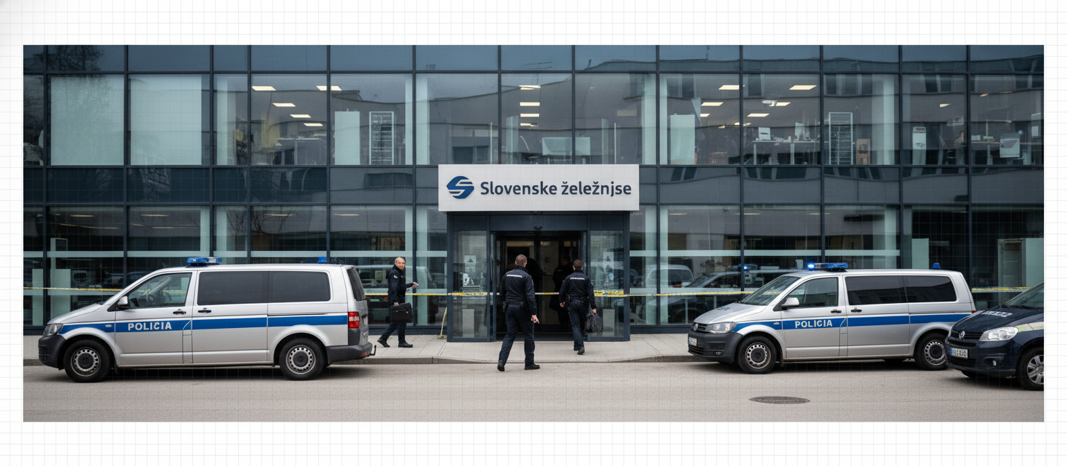 Hišne preiskave na Slovenskih železnicah zaradi afere s fiktivnimi posli